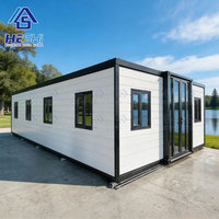 Casa Contenedor Prefabricada Expandible de Lujo de 20 y 40 Pies, Lista para Usar, con 1, 2, 3, 4 o 5 Dormitorios, en Venta, Tipo Villa Pequeña