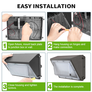 <strong>Dusk</strong> <strong>to</strong> <strong>Dawn</strong> Photocell <strong>Sensor</strong> Outdoor IP65 Wall Mounted LED Fixture 40-120W Full Cut-off Commercial LED Wall Pack Lights - Product Image 6