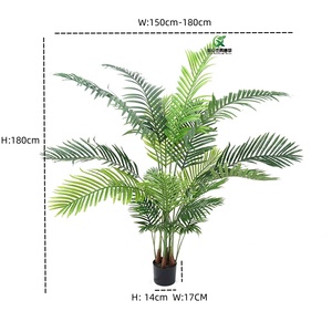 Nhà Máy Trực Tiếp Mô Phỏng Dypsis Lutescens Chậu Cây <span class=keywords><strong>6</strong></span> Chân Sống Động Như Thật Nhân Tạo Areca Cây Cọ - Product Image 2