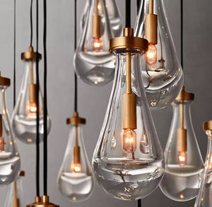 Lampadario di Lusso a Sospensione dal Design Antico in Cristallo a Goccia di Pioggia per Sala da Pranzo Ingresso e Soggiorno - Product Image 4