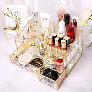KingNeed Acrylic Cosmetic Organizer Makeup Case Holder Drawers Jewelry Storage Box