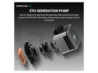 DeepCool MYSTIQUE 240 LCD Liquid Cooler 240mm 5th Gen Pump 3400RPM AIO 2.8 "640x480 TFT LCD Screen Anti-Leak Tech FT12 SE