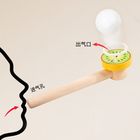 Nuevo Producto 2026: Juego de Soplar Bolas Flotantes, Mejora el Ejercicio Pulmonar y la Respiración, Juego Educativo y de Ejercicio de Madera