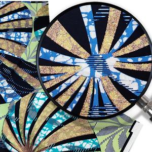Tissu imprimé en cire véritable Ankara, Tissu africain, <span class=keywords><strong>Pagne</strong></span>, Tissu en coton ciré doré Hollandais, Capulana, pour robes, vente en gros - Product Image 2
