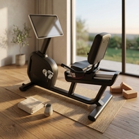 Bicicleta Profesional Personalizada con Pantalla LED a Color, Marco de Hierro, para Gimnasio, Fitness, Interior, Comercial, Plegable, Portátil y Ecológica