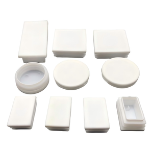 Bouchon d'insertion en plastique blanc, embout de tube en plastique pour meubles, tubes carrés et ronds en acier inoxydable, fabriqué en Chine - Product Image 4