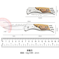 Outdoor hoge hardheid 16cm vouwmes handgemaakt wildernis kamperen fruit snijden verzamelbaar cadeau snijplank