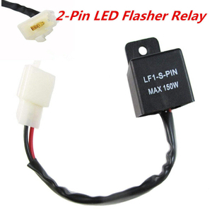Relé Intermitente Electrónico LED de <span class=keywords><strong>2</strong></span> <span class=keywords><strong>Pines</strong></span> 12V 24V para Señal de Giro de Motocicleta, Solución Universal para Intermitentes con Hiperflash - Product Image 3