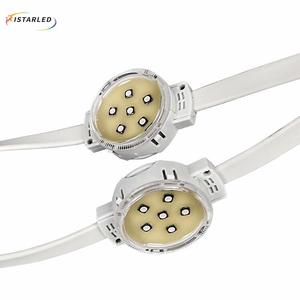 Luci LED Pixel Digitali Programmabili RGB di Alta Qualità IP67 40MM 6LED 5050 3535 24V Piatte UCS2903 SPI Stringa Luminosa - Product Image 2