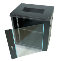 Armoire réseau 19 pouces 12U homologuée CE, boîtier métallique pour serveur, porte en verre DDF, armoires réseau murales