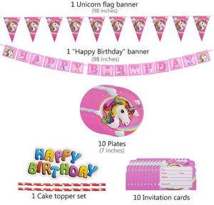 Custom 9 16 Suits <strong>Unicorn</strong> Theme Birthday <strong>Party</strong> Decorations <strong>Supplies</strong> One-Off Cutlery Set Cake Paper Plate Cup - Product Image 2