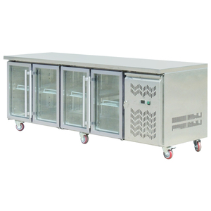 Réfrigérateur vertical à <span class=keywords><strong>porte</strong></span> en verre refroidi par air commercial pour installation portable de fruits de mer Alimentation électrique pour hôtels supermarchés - Product Image 4
