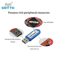 Ebyte ODM E104-BT5040U nRF52840 Émetteur-récepteur Bluetooth BLE4.2 BLE5.0 2.4GHz avec interface USB pour capture de paquets sans fil