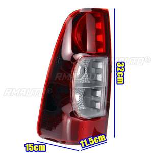 ไฟท้ายรถยนต์ 1 คู่ สำหรับ Isuzu Rodeo DMax Pickup ปี 2007 2008 2009 2010 2011 2012 ไฟท้าย ไฟตัดหมอกหลัง ไฟเบรก ไฟขับขี่ด้านข้าง ไฟ DRL - Product Image 6
