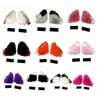 Décoration de casque en forme d'oreilles de chat en fourrure amovibles, accessoires en peluche pour casque de vélo et de moto pour enfants