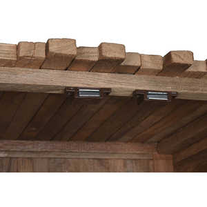 RECYCLED TEAK <b>WARDROBE</b> 50X45X180 2 DOORS 1 DRAWER <b>Narrow</b> Profile - Product Image 4