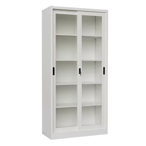 Meubles modernes en métal Classeur de <span class=keywords><strong>bureau</strong></span> en acier à 2 portes coulissantes avec verrouillage - Product Image 4