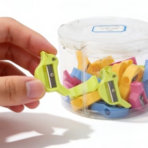 Sacapuntas de Lápices con Forma de Animal de Dibujos Animados para Estudiantes, Venta al por Mayor de Fábrica, Sacapuntas Creativo Mini de 1 Orificio - Product Image 6