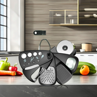 OEM Multifunctionele Keukenhulpjes 6-delige Set, Kaasschaaf, Flessenopener, Fruit-/groenteschiller, Pizzames, Schilmes