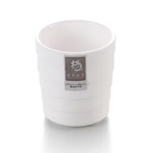 Wholesale high quality unbreakable small white restaurant melamine mug