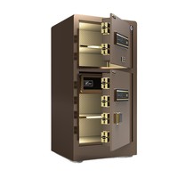 Caja de Seguridad para el Hogar con Contraseña, Huella Dactilar y Combinación, No Portátil, Ahorra Dinero, a Prueba de Robos