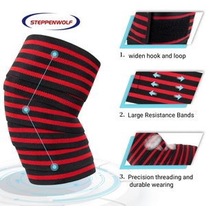 Cử tạ Squats băng đàn hồi nylon Miếng đệm đầu gối linh hoạt Thiết bị thể thao ngồi xổm thang máy chức năng bảo vệ sức mạnh nâng - Product Image 5