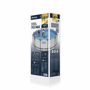 Piscina Elevada Redonda con Marco de Acero <span class=keywords><strong>Bestway</strong></span> 56420/56421 <span class=keywords><strong>Steel</strong></span> <span class=keywords><strong>Pro</strong></span> <span class=keywords><strong>MAX</strong></span>, 3.66m X 1.22m - Product Image 6