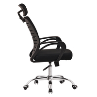 Échantillon Gratuit - Chaise de Bureau Ergonomique Pivotante à Dossier Haut en Maille avec Support Lombaire pour Visiteurs - Design Exclusif