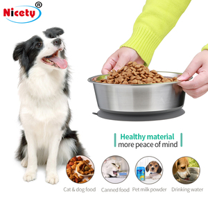Mangkuk Hewan Peliharaan Ramah Lingkungan dari Baja Tahan Karat dengan Alas Silikon Anti Selip, Mangkuk Makan Portabel untuk Perjalanan dengan Alas Silikon Anti Selip - Product Image 2
