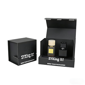 Boîte pliante pour parfum solide avec logo personnalisé, en matériau recyclé, dotée d'un revêtement intérieur en éponge et d'un insert en EVA spécialement conçu - Product Image 1