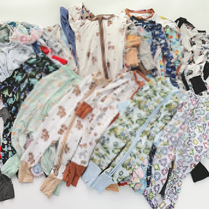 Sẵn Sàng Để Tàu Tùy Chỉnh Bé Tre Romper Và Tà Ngủ Khác Nhau In Vải Dệt Kim Hộp May Mắn Bé Đồ Ngủ Bí Ẩn Hộp - Product Image 3