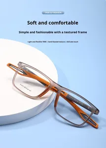 <span class=keywords><strong>Lunettes</strong></span> de lecture noires tendance <span class=keywords><strong>anti</strong></span>-lumière <span class=keywords><strong>bleue</strong></span> pour hommes et femmes, monture TR90, charnière à ressort, branches évidées, vente en gros transfrontalière - Product Image 4