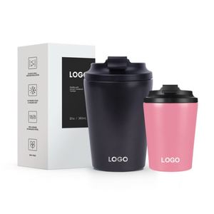 Vasos Reutilizables para Café de 12 oz con Tapa, Taza Térmica de Viaje de 12 oz, Termo de Acero Inoxidable de Doble Pared - Product Image 1