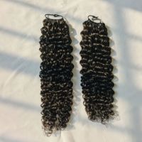 Nouvelles extensions de cheveux humains en crochet tressé, installation et retrait plus rapides, 100% cheveux humains, afro bouclé, ajustement du volume des cheveux librement