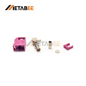 Conector de Crimpado en Ángulo Recto H Hembra Fakra, Violeta Heather, Cable RG174 RG316 - Product Image 1