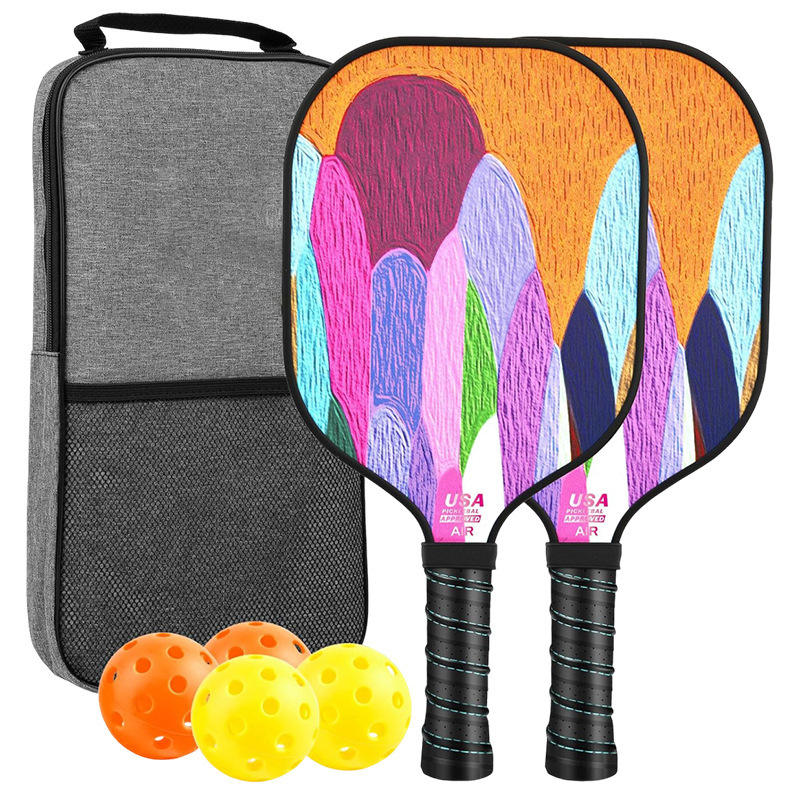 Border Rackets Cross-border Graffiti Honeycomb Core Rectangular Ball Racket Set with ...