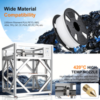 Imprimante 3D de grande taille Dowell DM10-12Pro 1200 mm, impression haute vitesse 350 mm/s, double extrudeur, machine d'impression 3D pour voiture
