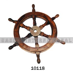 Productos de decoración de rueda de barco de madera Náutica para el hogar, escuela, colegios, oficina, productos de decoración de hotel - Product Image 5