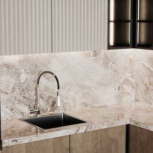 Mobili da <span class=keywords><strong>Cucina</strong></span> Moderni Economici in Legno di Bassa Qualità, Pensili e Base per <span class=keywords><strong>Cucina</strong></span> con Frigorifero - Product Image 5