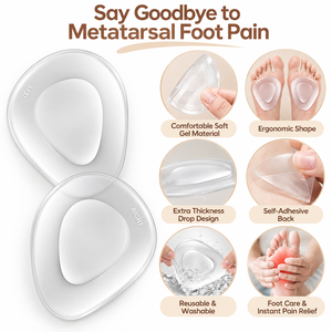 Almohadillas Metatarsales para Mujer, Cojines para la Bola del Pie para Tacones Altos, Insertos de Gel para el Antepié, Alivian el Dolor de Metatarsalgia Morton - Product Image 5