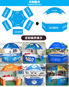 Tùy chỉnh trang trí đám cưới bất kỳ thiết kế di động hiển thị ngoài trời triển lãm thương mại lục giác mái vòm Lều gian hàng với quầy - Product Image 3