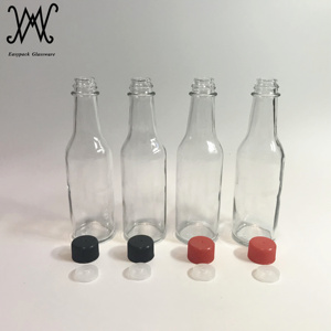 Bouteille en <span class=keywords><strong>Verre</strong></span> Woozy de 150 ml (5 oz) <span class=keywords><strong>pour</strong></span> Sauce Piquante avec Bouchon à Vis Anti-Fuite et Goutteur - Product Image 5