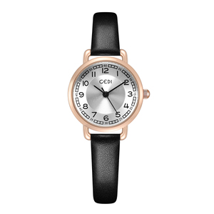 Vintage Design Small Dial Light Luxury Artistic Leather Strap Waterproof Quartz Women's <b>Watch</b> - Product Image 5