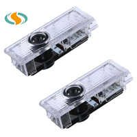 BMW E90/E92/M3 E60/E61/E65 F01/F02/F10/F30/F48 G30 X1-X7 için Yeni Araba Kapısı LED Projektör Lambaları Araba Kapı Lambaları