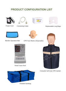 หุ่นจำลองฝึกปฐมพยาบาลมืออาชีพ รุ่น BIX/CPR230 แบบอิเล็กทรอนิกส์ครึ่งตัว พร้อมระบบตอบสนองแบบเรียลไทม์ สำหรับนักศึกษาพยาบาล - Product Image 5