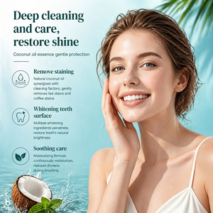 KORMESIC Private Label 100g Concentrated <strong>Coconut</strong> Oil Whitening Toothpaste Oral Care Fresh Natura <strong>Tooth</strong> <strong>Paste</strong> <strong>for</strong> <strong>Teeth</strong> Whitening - Product Image 3