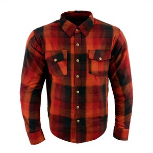 Camisa de Franela para Motocicleta para Hombre, 100% Algodón, Talla Grande, 2026, con Protección CE, Refuerzo de Fibras de Aramida, Transpirable - Product Image 1