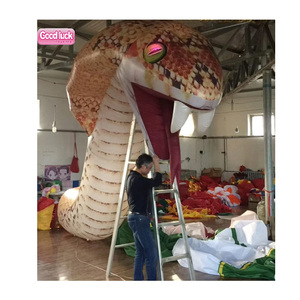 Động vật khổng lồ Maya rắn 10ft. Cao Inflatable Vua <span class=keywords><strong>Big</strong></span>-eyed <span class=keywords><strong>Python</strong></span> rắn treo trang trí nội thất Inflatable rắn - Product Image 2