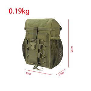 Sac de rangement tactique Molle 1000D avec fermeture éclair pour voyage, alpinisme, cyclisme, bouteille d'eau, sac médical suspendu, sac EDC - Product Image 2