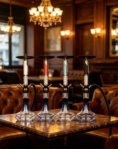 Set de Shisha de Vidrio Moderno con Logotipo Personalizado, Pipa de Aluminio para Fumar con Manguera y Cazoleta, Ideal para Regalo - Product Image 6